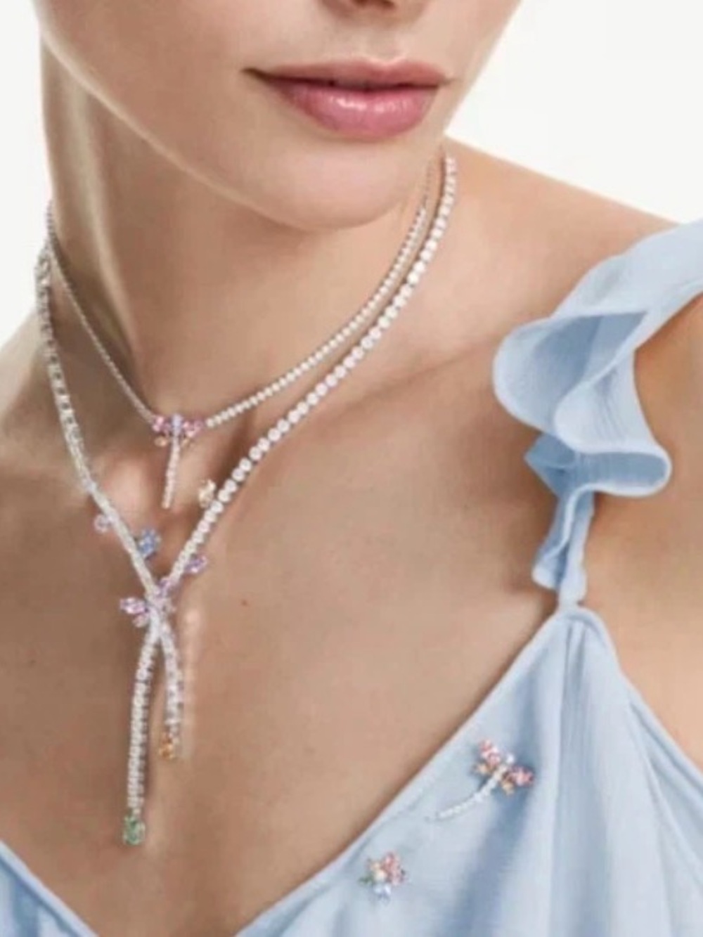 Swarovski Ariana Grande x Swarovski necklace Mixed cuts, Dragonfly, Multicolored - Picture 7 of 7